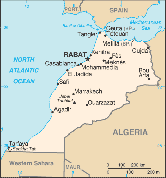 maroc carte